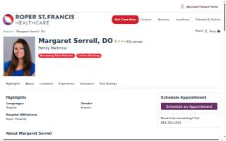Margaret Sorrell, DO website