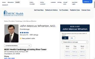 John Marcus Wharton, MD website