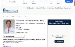 Friedman Richard J MD website