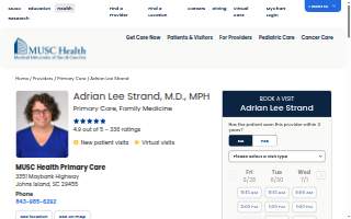 Adrian Lee Strand, MD, MPH website