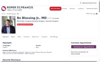 Walter D. Blessing, MD website