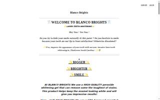Blanco Brights website