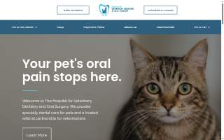 Hospital for Veterinary Dentistry and Oral Surgery - Mount Pleasant website