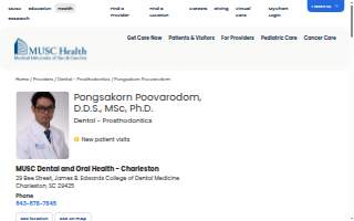 Pongsakorn Faria Poovarodom, DDS, MSc, PhD website