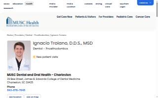 Ignacio Troiano, DDS, MSD website