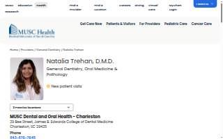 Natalia Trehan, DMD website