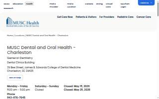 College Of Dental Medicine Clinics website