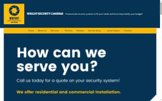 Wright Security Camera Services website