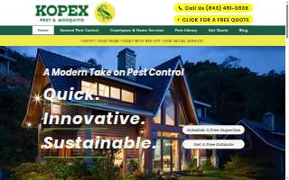 Kopex Pest Control website