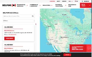 BELFOR Property Restoration website