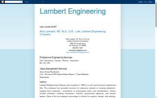 Lambert Engineering Company website