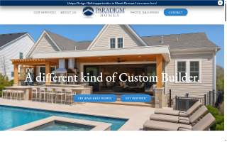 Paradigm Homes website