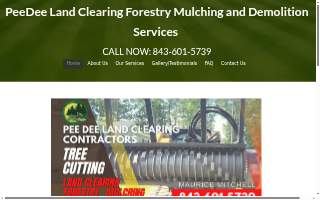 PeeDee Land Clearing Contractors website