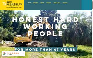 Berry Demolition Inc website