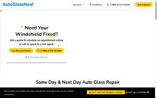Auto Glass Now of Dayton website
