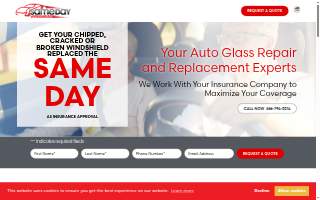 Same Day Windshield of Charleston website