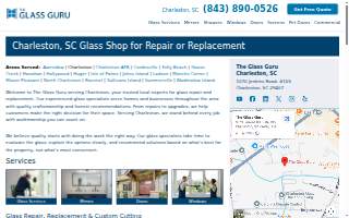 The Glass Guru of Charleston website