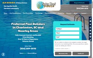 Salty Reef Pools, LLC website
