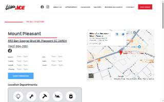 Elder's Ace Hardware-Mount Pleasant website