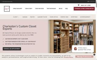 Inspired Closets Charleston website