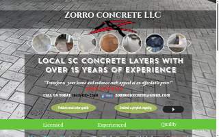 Zorro Concrete LLC. website