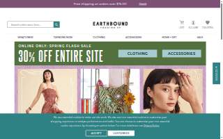 Earthbound Trading Co. of Charleston website
