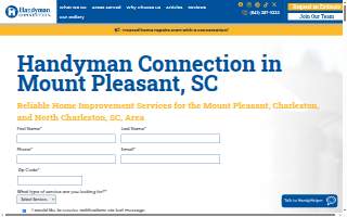 Handyman Connection of Mount Pleasant website