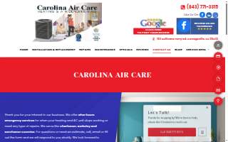 Carolina Air Care website