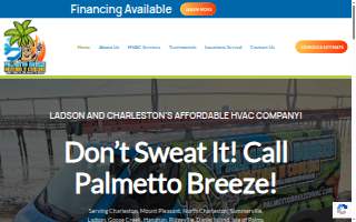 Palmetto Breeze Heating N Cooling website
