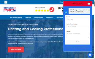 TemperaturePro Charleston website