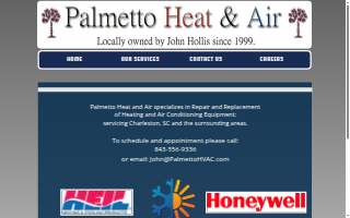 Palmetto Heating and Air Conditioning, Inc. website
