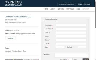 Cypress Electric, LLC website