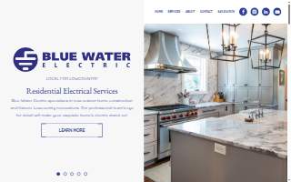 Blue Water Electric website
