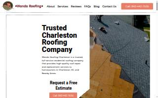Wando Roofing Charleston website