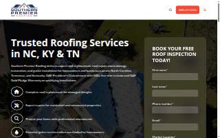 Southern Premier Roofing of Charleston website