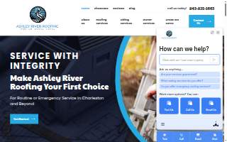 Ashley River Roofing website