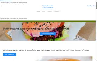 Healthy Choice Cafe website