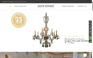 David Skinner Antiques & Period Lighting website