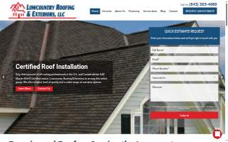 Lowcountry Roofing & Exteriors website