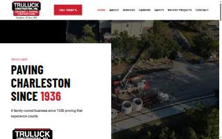 Truluck Road Construction website