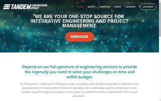 Tandem Engineering website