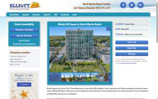 Windy Hill Dunes by Elliott Beach Rentals website