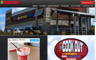 Cook Out of North Myrtle Beach website