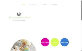 Heidi's Green Cleaning & Organizing website