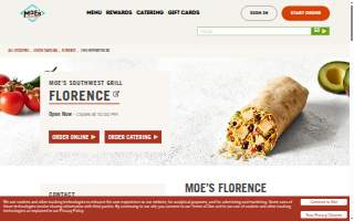 Moe's Southwest Grill of Florence website