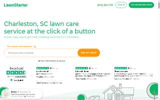 LawnStarter Lawn Care Service of Charleston website