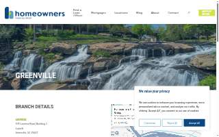 Homeowners Financial Group of Greenville website