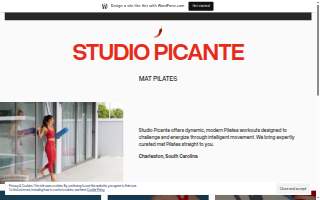 Studio Picante Pilates website