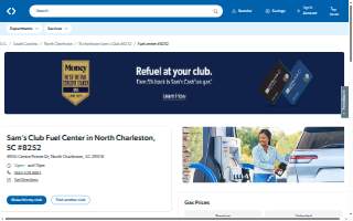 Sam's Club Gas Station of North Charleston website