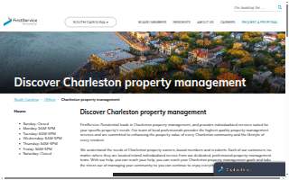 FirstService Residential Charleston website